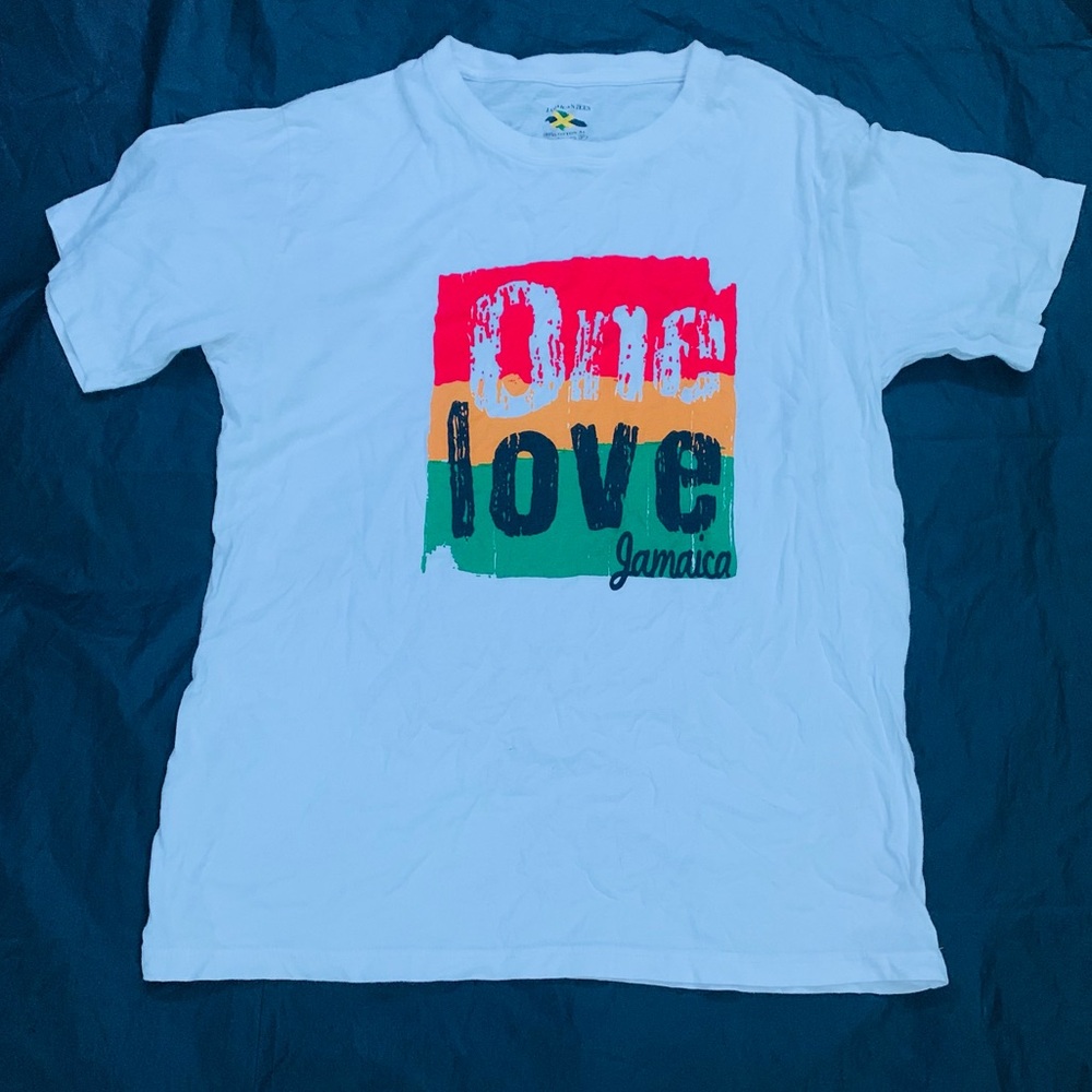 One Love Jamaica XL T-Shirt - White
